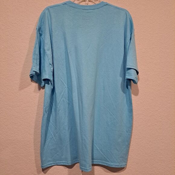 Danny Duncan "i ❤️ hot dads" blue crew neck short sleeve t-shirt sz XL new NWOT - Picture 4 of 5